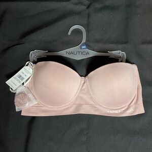 NWT - Nautica - Strapless Bra - Nude - 36C
